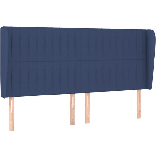 Maison Chic Vzglavna omarica - Nočna omarica - Posteljna omarica z u&scaron;esi modro 203x23x118/128 cm blago, (21710075) Cene