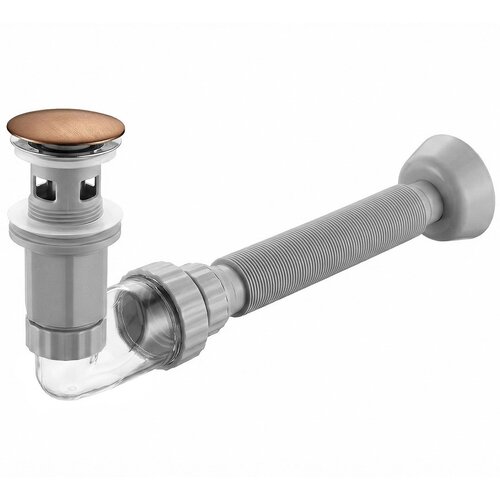 Rea Sifon za umivalnik s click-clack ventilom Flow Brush Copper Cene