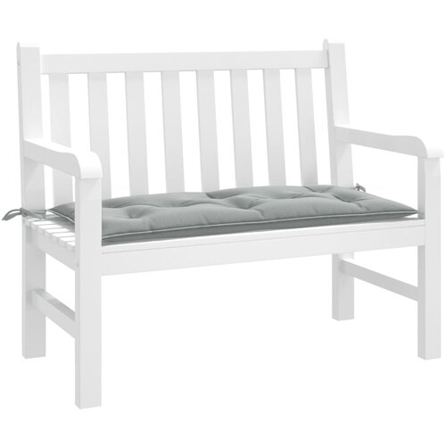 vidaXL Blazina za vrtno klop melanž svetlo siva 100x50x7 cm blago Cene