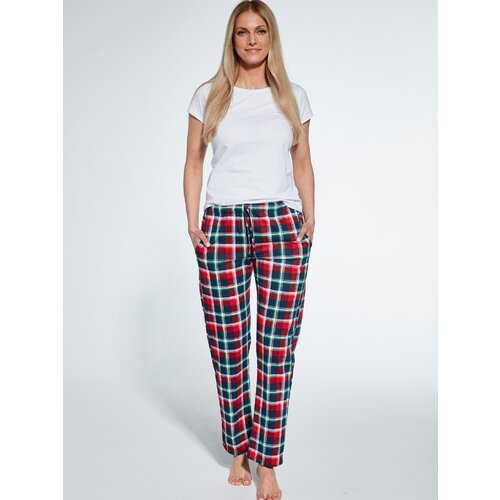 Cornette Women's pyjama pants 690/38 S-2XL red-check Cene