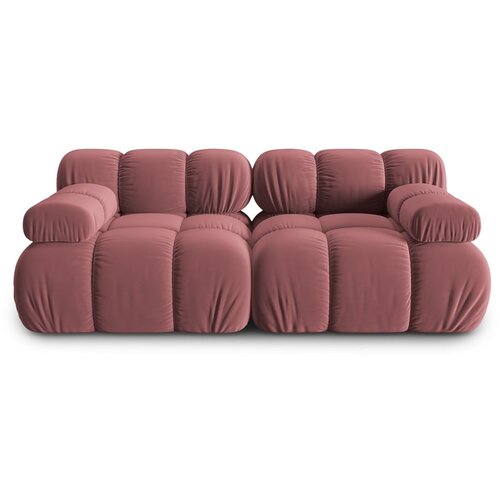 Micadoni Home rožnata žametna sedežna garnitura 188 cm bellis &amp;ndash; Slike
