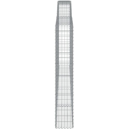  Lučne gabionske ko&amp;scaron;are 3 kom 400x30x180/200cm pocinčano željezo Slike