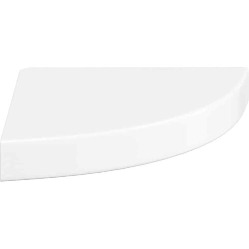 Plutajuće kutne police 4 kom. visoki sjaj bijele 25x25x3,8 cm MDF Slike