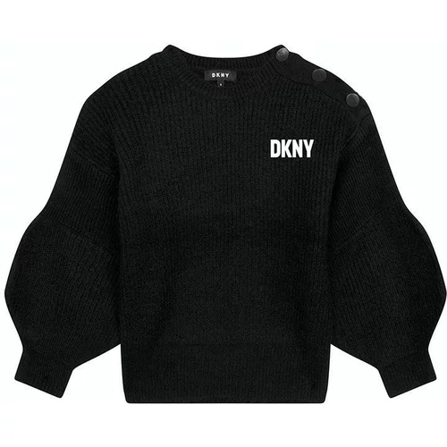 Dkny Dječji džemper boja: crna