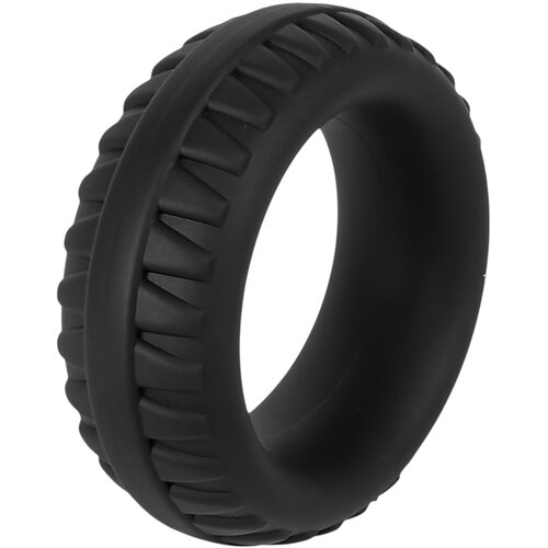 Pulselock Forge - silikonski prsten za penis s uzorkom profila gume (crni) - 35 mm. Cene
