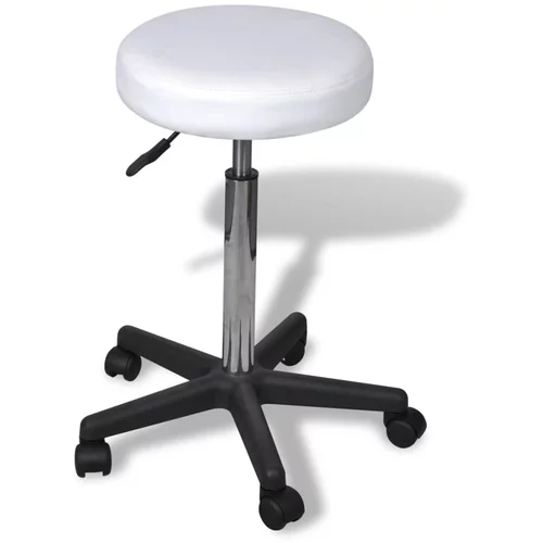 vidaXL Pisarniški stol bele barve, (20624595)