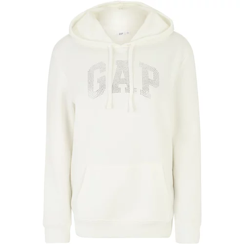 Gap Tall Sweater majica 'HERITAGE' srebrno siva / prljavo bijela