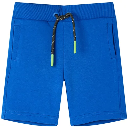 vidaXL Otroške kratke hlače z vrvico modre 104
