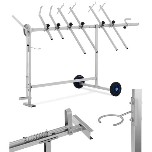 MSW Heavy-Duty Rotary Painting Trolley Stand with 360&amp;deg; Rotation and 90 kg Capacity, (21740689) Slike
