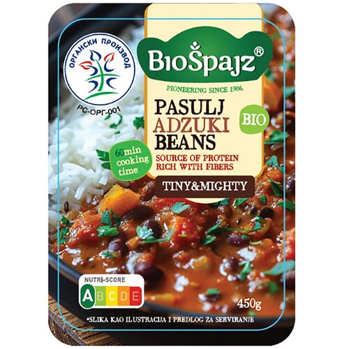 Biospajz Azuki crveni pasulj organski 450 g, Biošpajz Cene
