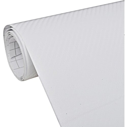 VidaXL Folije za automobil 2 kom 3D bijele 100 x 150 cm Slike