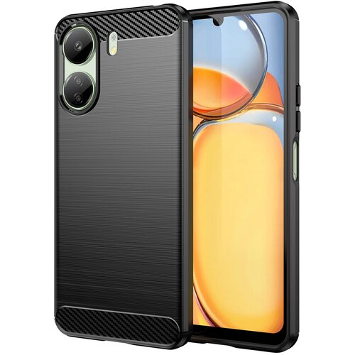 HURTEL Futrola Carbon Shield TPU za Xiaomi Redmi 13C - Crna Cijene
