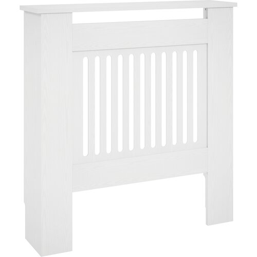 HOMCOM pokrov za radiator iverna plo&scaron;ča, MDF 78D x 19&Scaron; x 81V cm bela, (5000242378) Cene