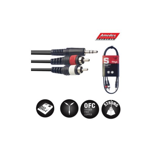 Kabal STAGG SYC3/MPSB2CM E 3M (MLD minST.PL-2RCAm) Cijene