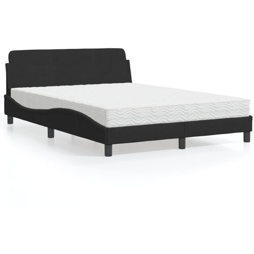  Krevet s madracem Dover crni 140 x 190 cm bar&scaron;unasti Cijene