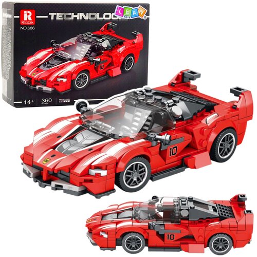 Kockice za slaganje auta FXX-K Race sa 360 elemenata - crveni Cene