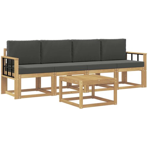  Set vanjskih sofa 5 kom. Bijela i antracit Slike