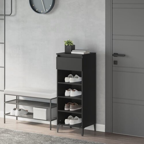 vidaXL Stalak za cipele crni 40 x 36 x 105 cm od konstruiranog drva Cijene