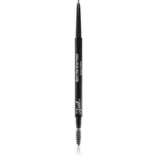 Sleek Micro-Fine Brow Pencil vodoodporen svinčnik za obrvi s krtačko odtenek Ash Brown 6,3 g