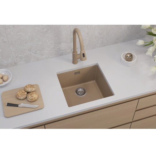 Alveus 1150047 - Kuhinjski sudoper OMNI 45x45 cm granit/bež Slike