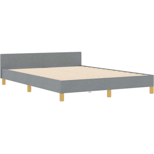 VidaXL Krevetni okvir Svjetlosiva 160x200 cm Tkanina Slike