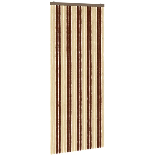 vidaXL Zavjesa protiv insekata Chenille Smeđa i bež 90 x 220 cm - Smeđa i bež (dvostripa) 90 x 220 cm Cijene