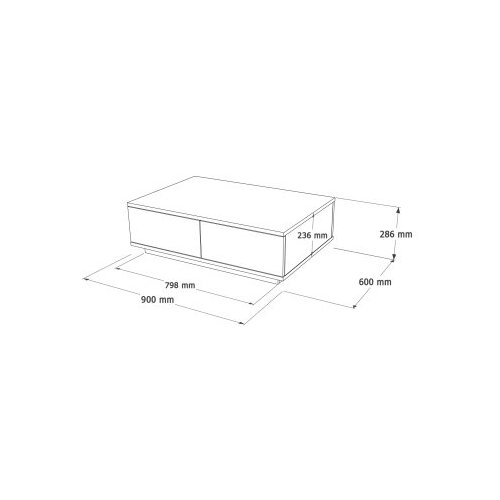 Hanah home FR14-AA atlantic pineanthracite coffee table Cene