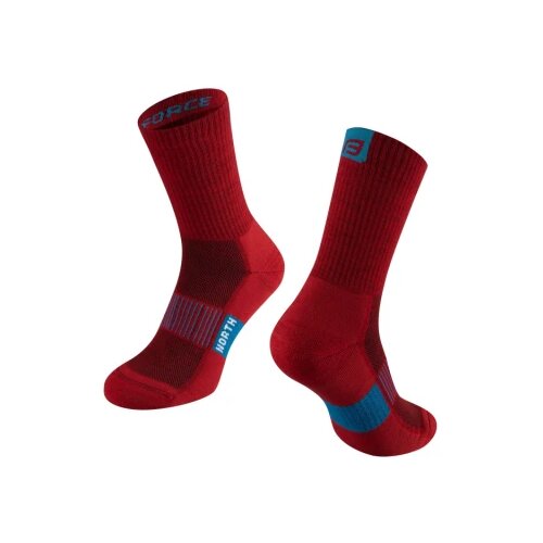 Force Čarape NORTH, crveno-plava L-XL / 42-47 Cene