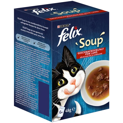 Felix Soup 3 x 6 x 48 g varčno pakiranje - Mešano poskusno pakiranje