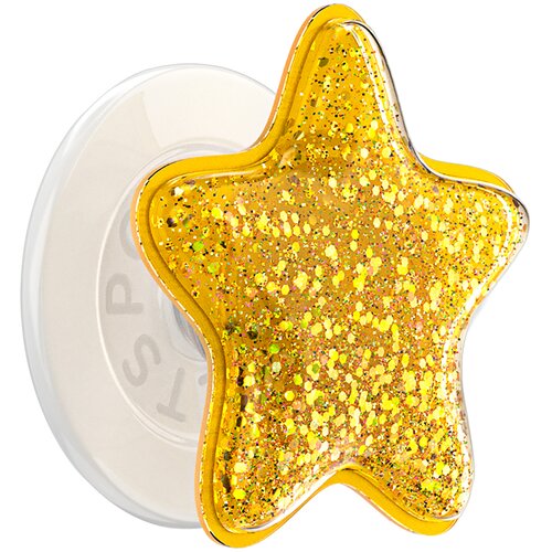 Popsockets Premium držalo za pametni telefon PopGrip MagSafe, ble&amp;scaron;čeč zvezdast učinek, Zlata, (5000277152) Slike