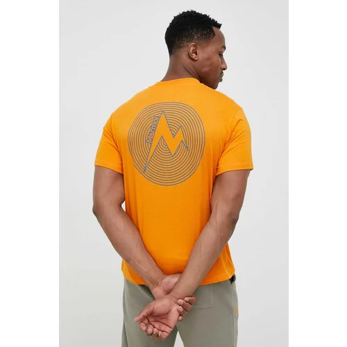 Marmot Majica kratkih rukava za muškarce, boja: narančasta, s tiskom