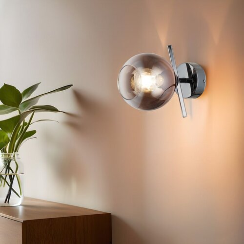 Opviq zidna lampa Bena-87-19, &amp;Oslash;15, 12,5cm10x10x3cm, IP20, Srebrna boje Slike