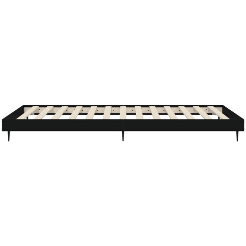  Okvir za krevet crni 90x200 cm konstruirano drvo Slike