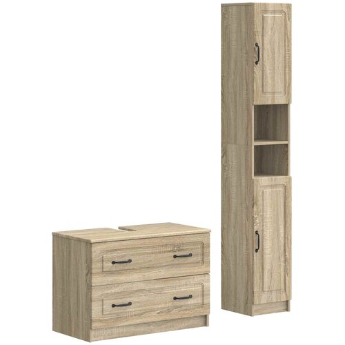  Set kupaonskih ormara od 2 dijela UTRECHT Hrast sonoma Cene