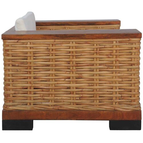 VidaXL 2-dijelni set sofa od prirodnog ratana s jastucima Slike