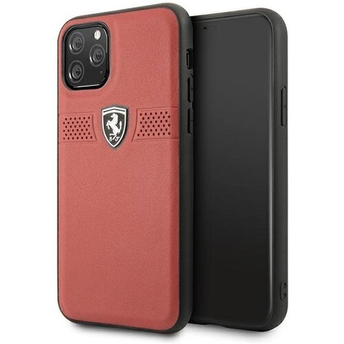 Ferrari OFF TRACK USNJEN OVITEK ZA IPHONE 11 PRO RDEČ OVITEK, (21898408) Cene