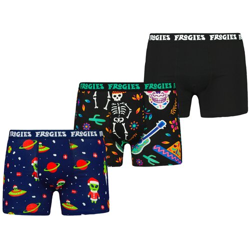 Frogies Men&amp;#039;s boxers Aliens Muertos 3P Christmas Slike