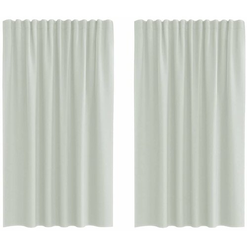 vidaXL Voile zavjese s džepovima za šipke 2 kom svijetlo sive - Svjetlosiva 140 x 175 cm 1 s džepovima za šipke Cene