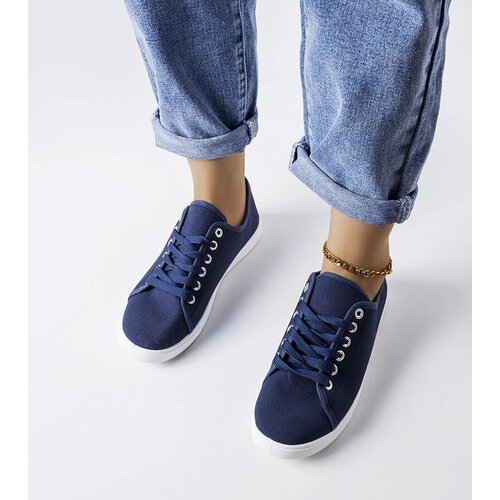 Gemre Navy blue fabric sneakers Razan Cijene