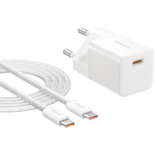 Baseus P10110909213-01 USB-C GaN5 mini 25W mains charger White Slike