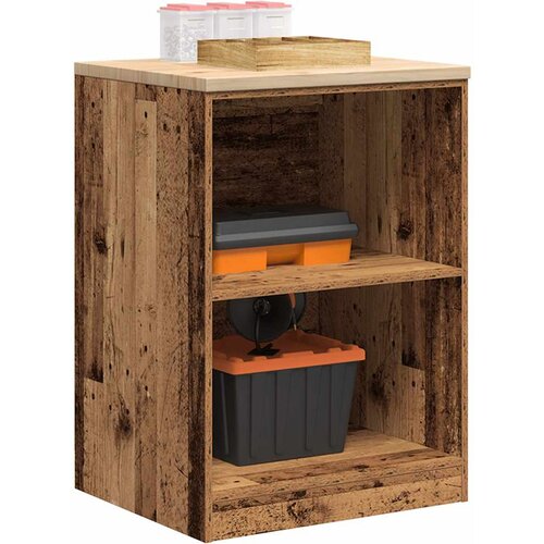 VidaXL Garažni ormar za odlaganje 60x51x85 cm masivne borovine Slike