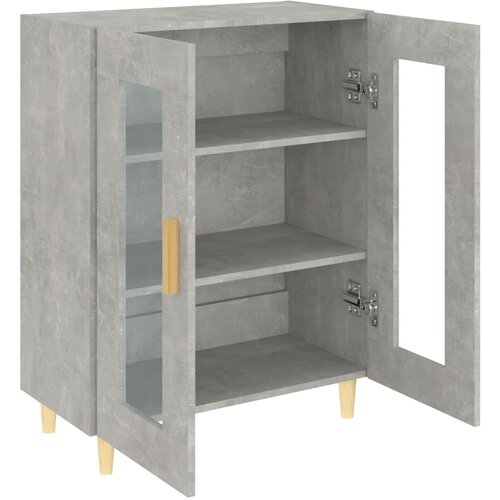  Komoda siva boja betona 69,5x34x90 cm od konstruiranog drva Slike