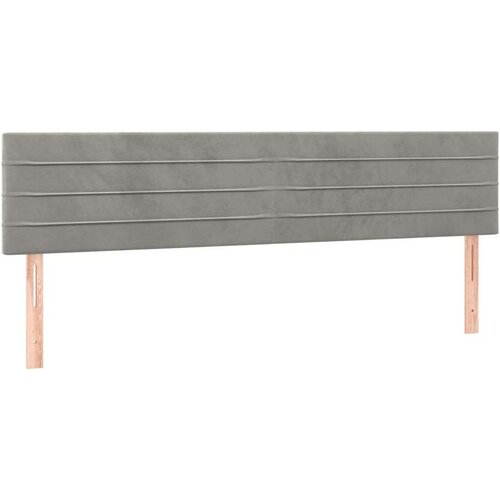  Krevet s oprugama i madracem svjetlosivi 200x200 cm bar&amp;scaron;unasti Slike