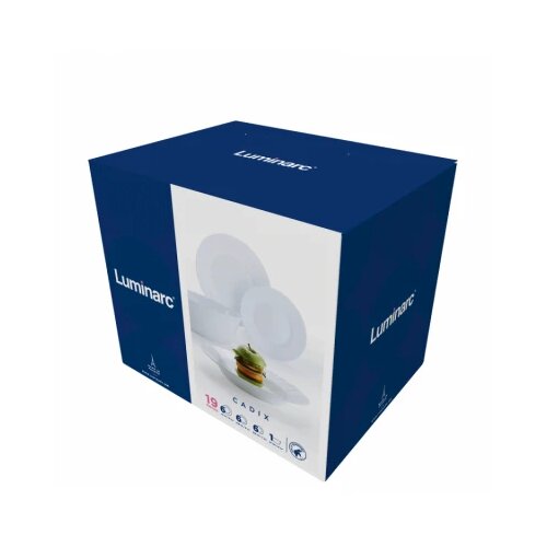  Servis za ručavanje luminarc cadix beli set 19 delova Slike