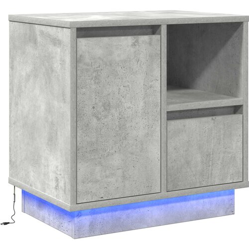  Noćni ormar Betonski sivi 50 x 34,5 x 50 cm. Konstruirano drvo Slike