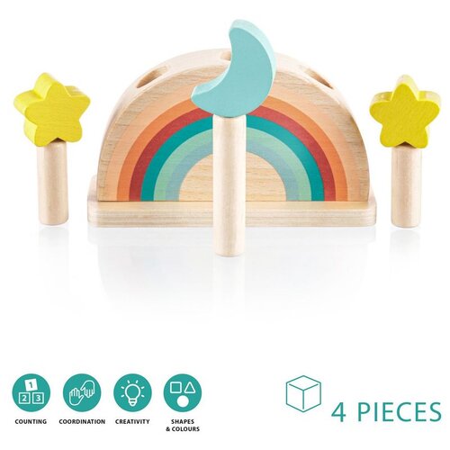 Zopa drvena igračka pop-up Night Slike