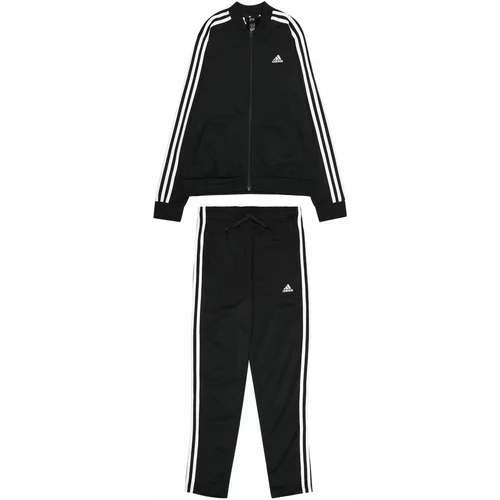 ADIDAS SPORTSWEAR Odjeća za vježbanje 'Essentials 3-Stripes' crna / bijela