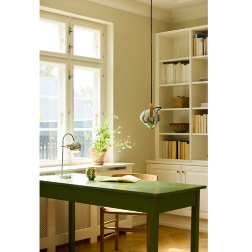 Halo Design 734443 - Visilica na sajli DC 1xE27/40W/230V prečnik 18 cm sjajni hrom/hrast Slike