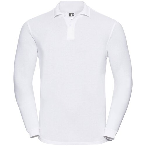 RUSSELL White Long Sleeve Polo Shirt Cijene