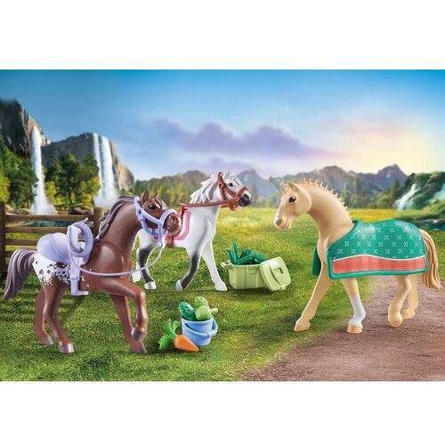 Playmobil Playmobil&amp;reg; Horses of Waterfall 3 konja: Morgan, Quarter Horse &amp;amp; Shagya Arabian 71356 Slike